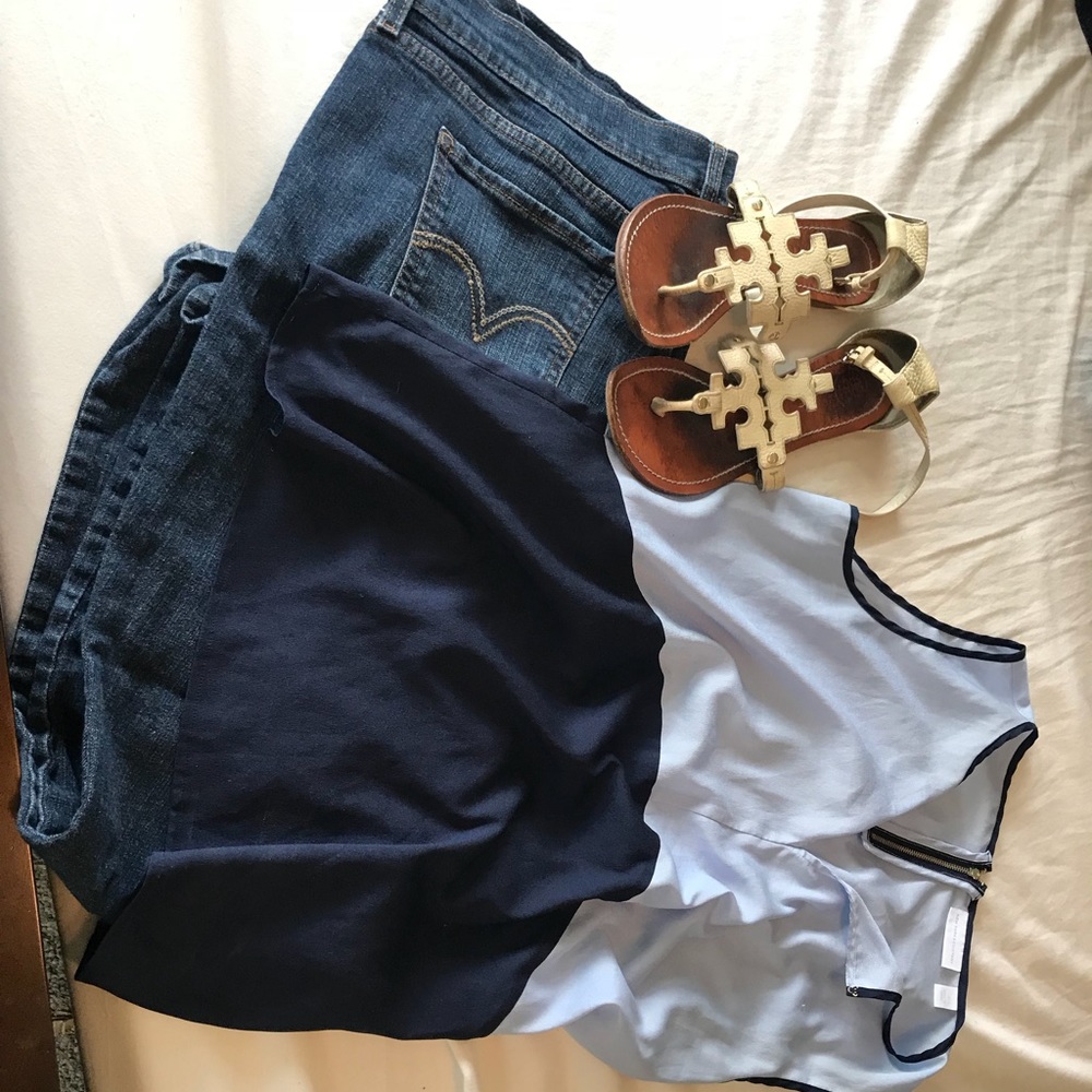 Colorblocked sleeveless top NY and Co